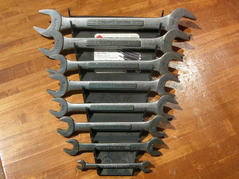 lot 156 image: Craftsman Open End Wrench Set