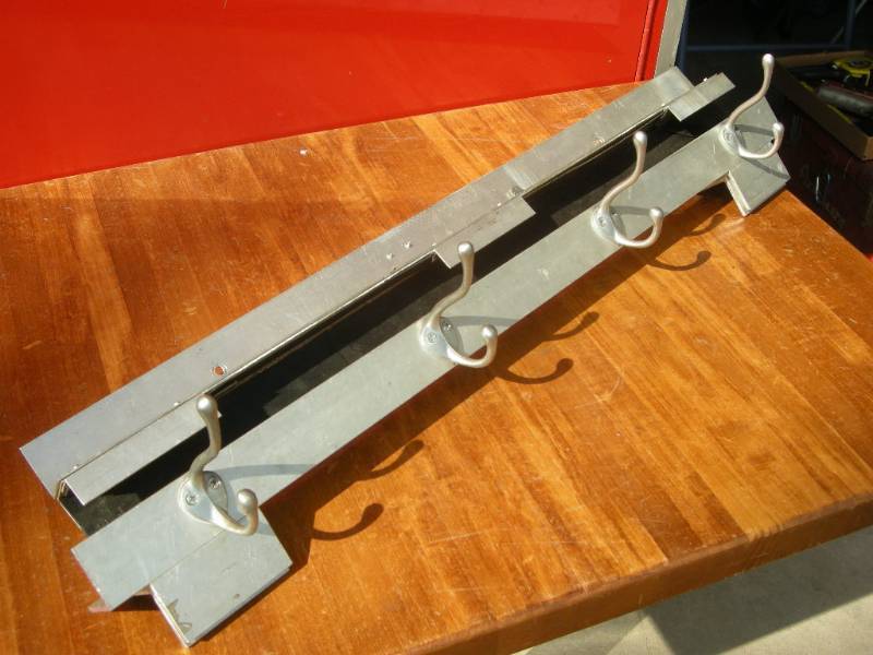lot 201 image: Custom Aluminum Coat Hooks