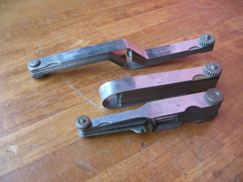 lot 232 image: Craftsman, Blue-Point Feeler Gauges
