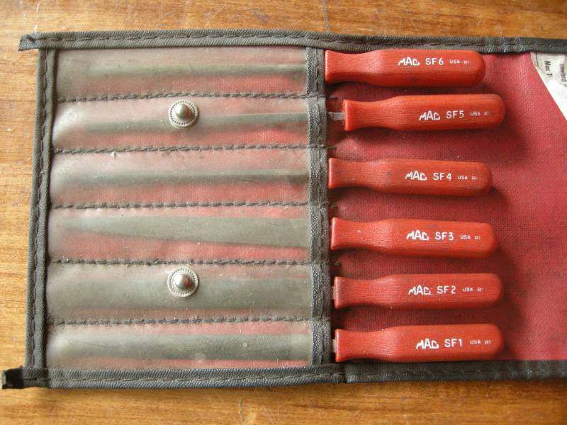 lot 274 image: MAC Tools 6pc File Set