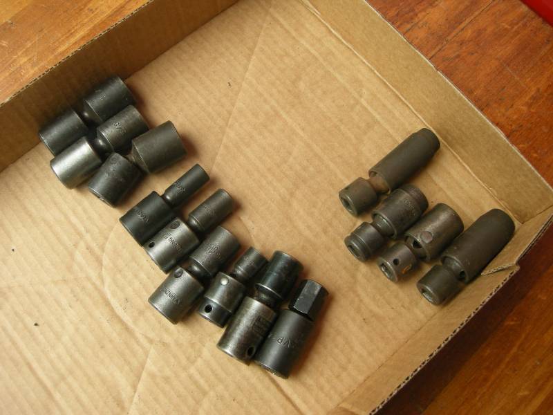 lot 348 image: Mac, Snap-On, Cornwell Universal Impact Sockets