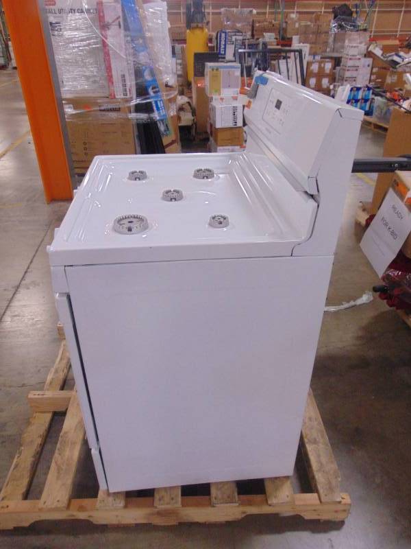 lot 28 image: Frigidaire 5-Burner 4.2-cu ft Freestanding Gas Range (White) (Common 30-inActual 29.875-in) FFGF3052TW