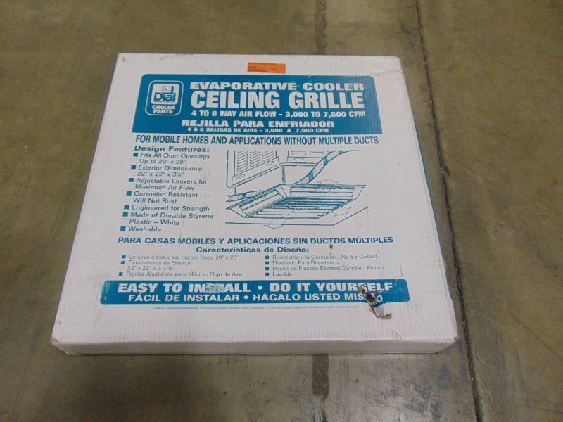 lot 43 image: DIAL 7637 6W Plastic Ceil Grille