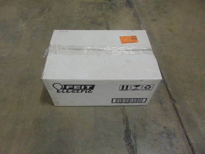 lot 45 image: Feit Electric 25W Equivalent Soft White (3000K) A15 LED Clear Light Bulb (12-Pack) BPA15CLLEDRP12