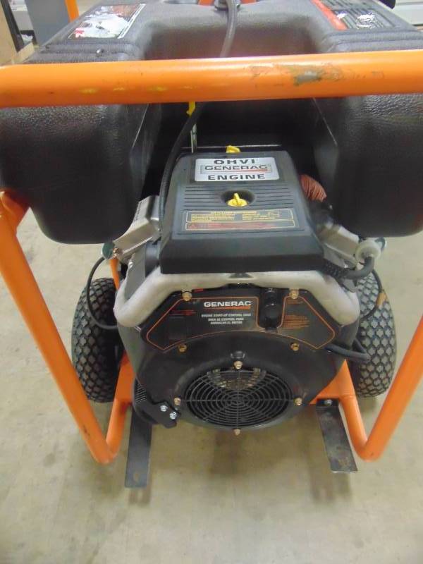 lot 126 image: Generac 17,500-Watt Gasoline Powered Electric Start Portable Generator 5735