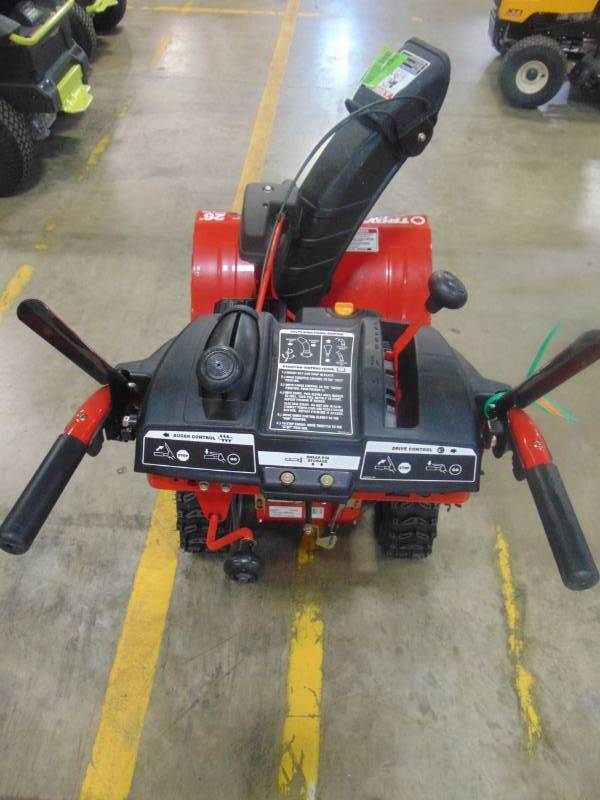 lot 137 image: Troy-bilt 26 in. 243 cc 2-Stage Gas Snow Blower with Electric Start Self Propelled and 1-Hand Operation Storm 2665