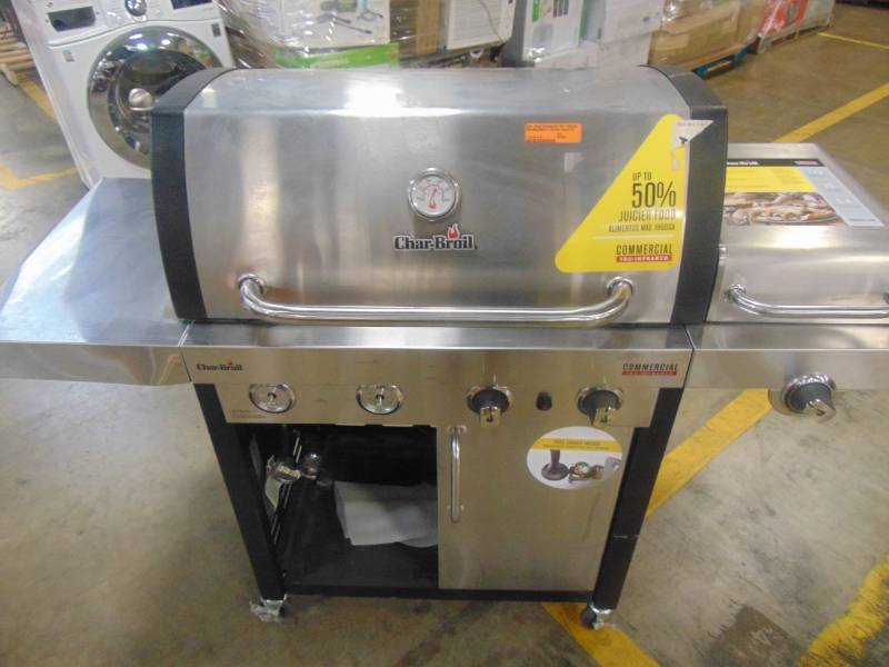 Char Broil Commercial TRU Infrared Stainless Black 4 Burner Liquid