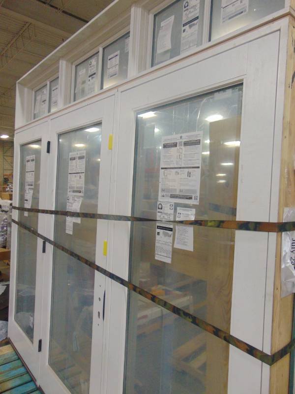 lot 167 image: Pella Corporation Deck Hinge Patio Door 100.5 H x 106 L