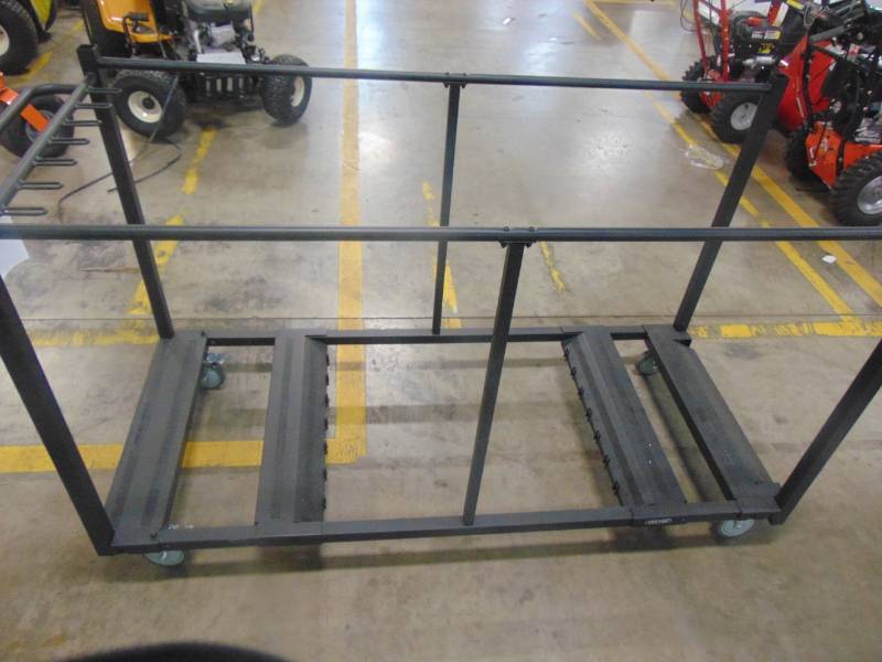 lot 191 image: Lifetime 80193 Table Cart with Heavy Duty Steel, Black Sand Finish 80193