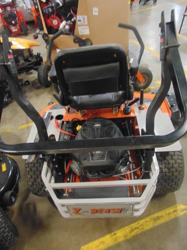 lot 237 image: Z Beast 62 in. Zero-Turn Mower Powered by Briggs and Stratton 25 HP Pro-Series Engine w Rollbar and Headlights