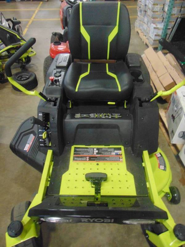 lot 238 image: Ryobi 42 in. 75 Ah Battery Electric Zero Turn Riding Mower RY48ZTR75