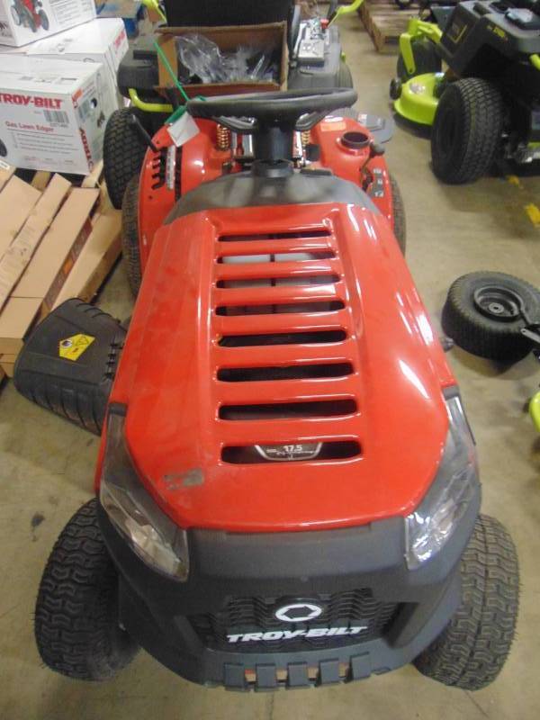 lot 239 image: Troy-bilt Pony 42 in. 17.5 hp Manual Drive Briggs and Stratton Gas Lawn Tractor Riding Mower with 7 speeds and Mow in Reverse Pony 42