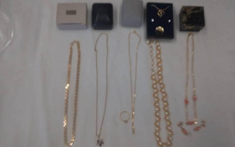 lot 29 image: 3-Gold Tone Necklaces, 1-Crystal Heart Necklace & Earring Combo Set, Necklace & Ring Combo Set, 1-Necklace & Earring Combo Set