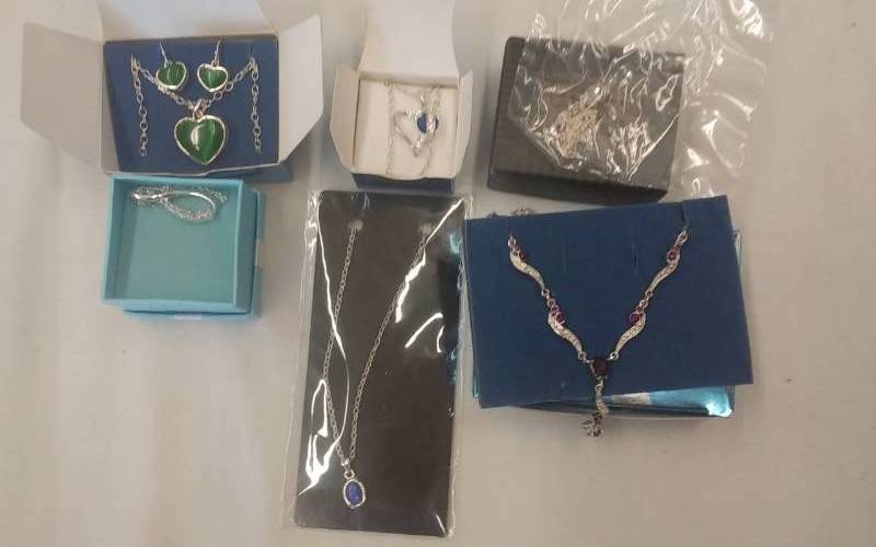 lot 36 image: 5-Silver Tone NecklacesPendants & 1-Silver Tone Necklace & Earring Combo