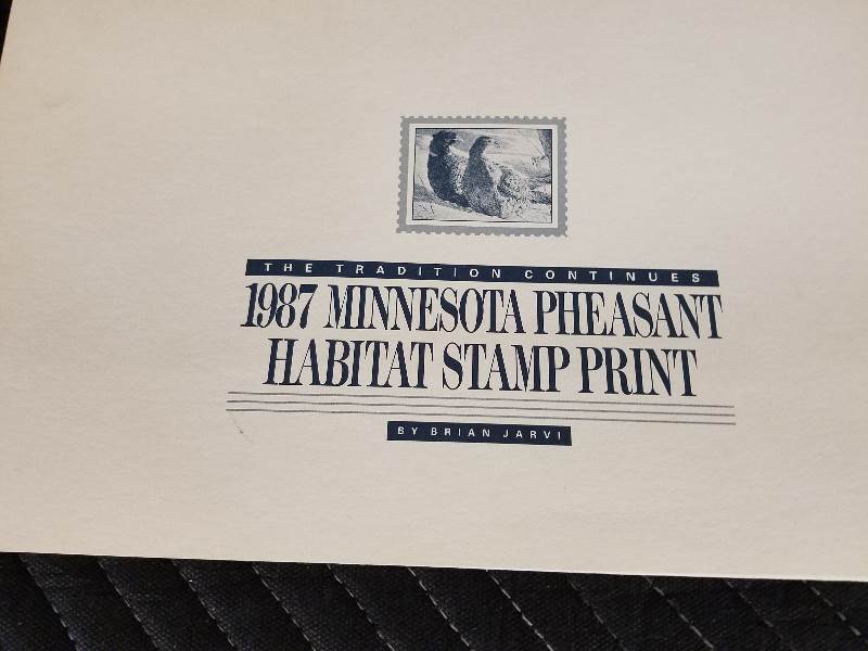 1987 Pheasant Stamp Print