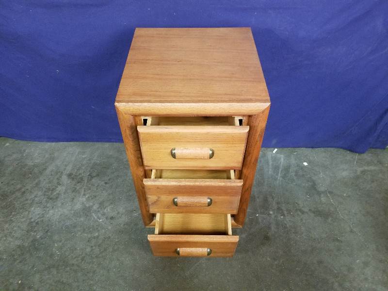 Three Drawer End Table