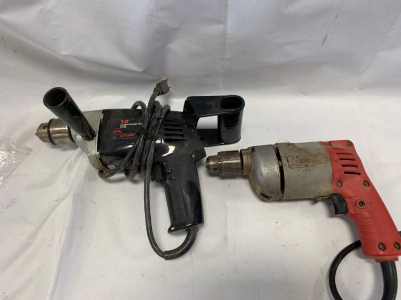 lot 15 image: Lot of 2 Drills (Milwaukee & 12 Drive Commercial Duty)