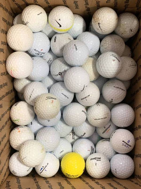 lot 33 image: 100 Golf Balls
