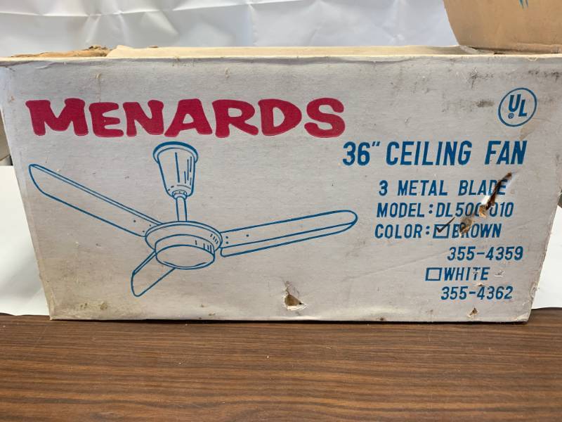 lot 36 image: New 36 Brown Ceiling Fan