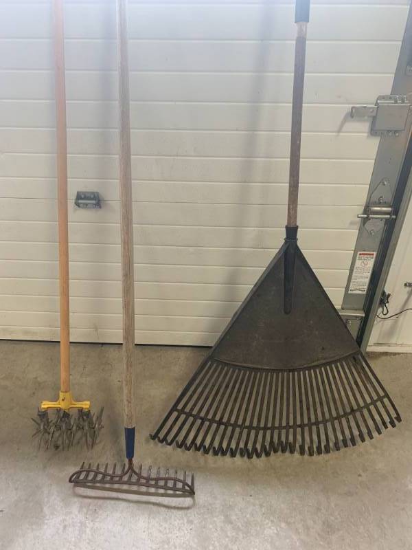 lot 52 image: 2 Rakes & Tiller