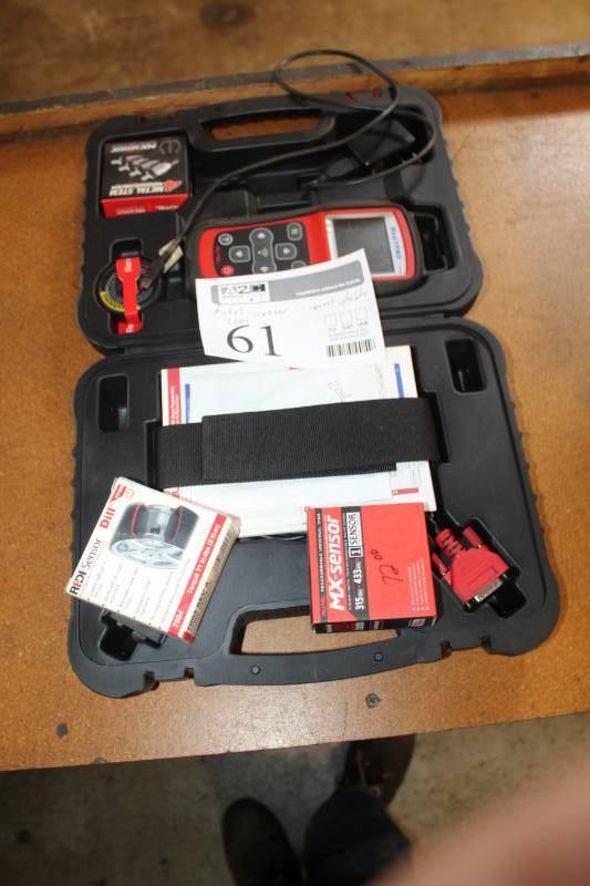 lot 61 image: Autel MaxiTPMS TS508 Professional Scan Tool with Case, Manual