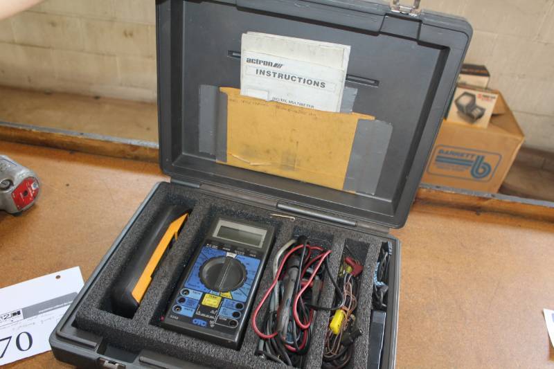 lot 66 image: OTC Actron III Professional Series Digital Multimeter Master Set 3393, Case, Manual