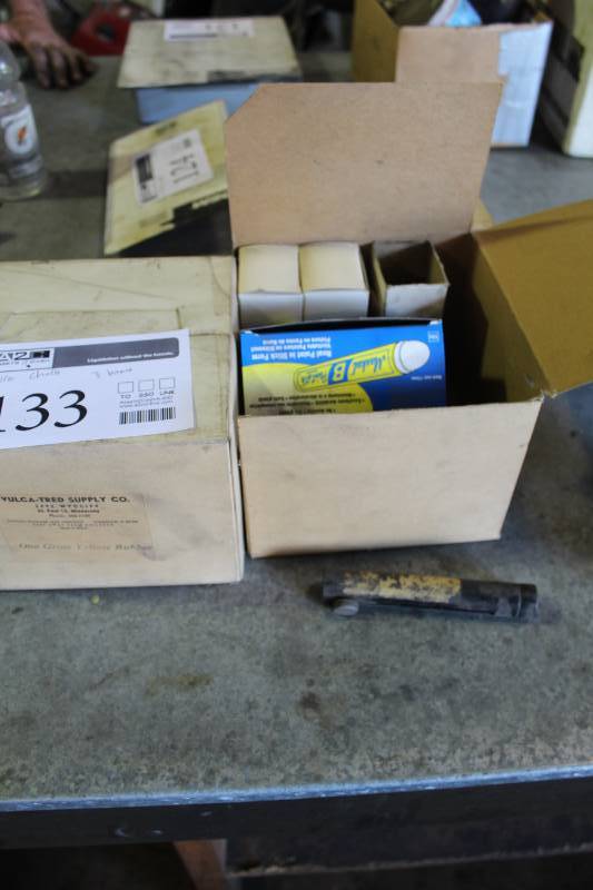 lot 133 image: Lot of (3) Boxes of Tire Chalk