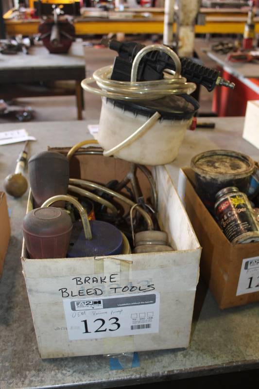 lot 123 image: OEM Tools Brake Bleed Tools and Vacuum Pump
