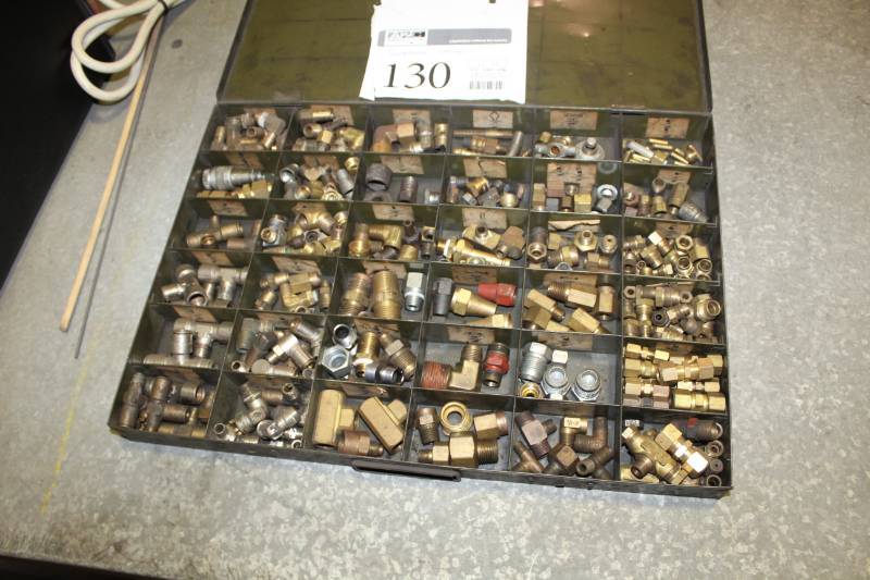 lot 130 image: Compression Fittings in Parts Organizer Tray