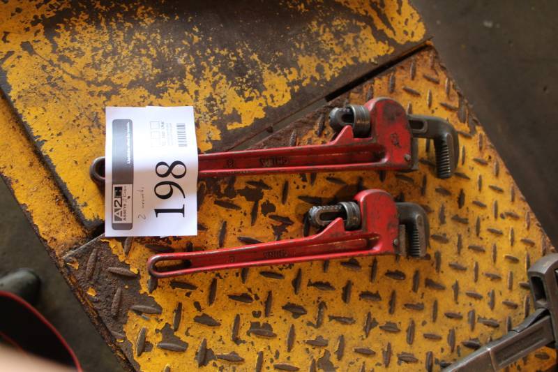 lot 198 image: Lot of (2) Pipe Wrenches