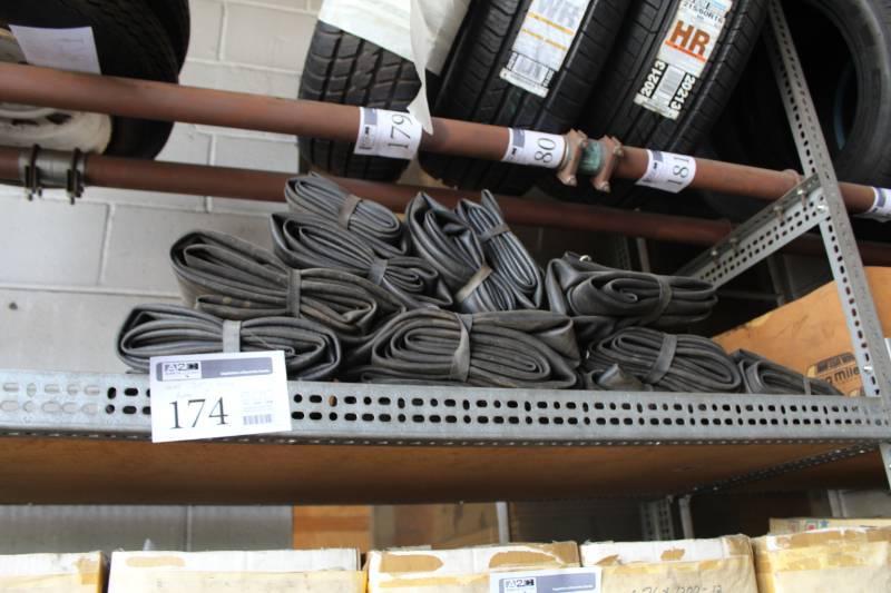 lot 174 image: Lot of (Approximately 12) 20in. Used Tire Inner Tubes