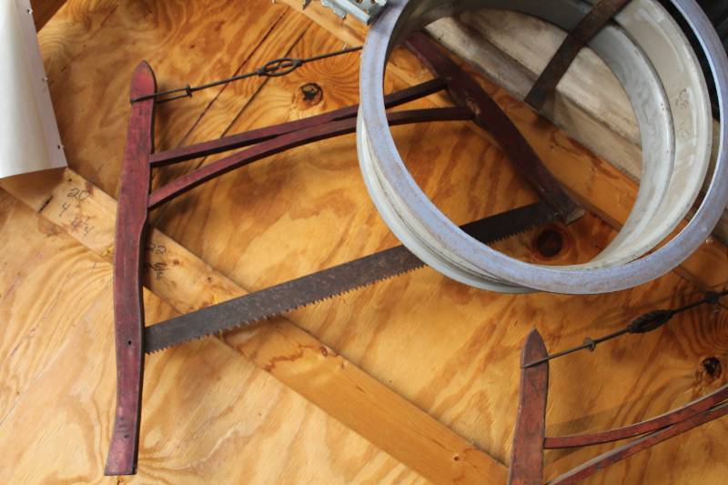 lot 243 image: Vintage Buck Saw