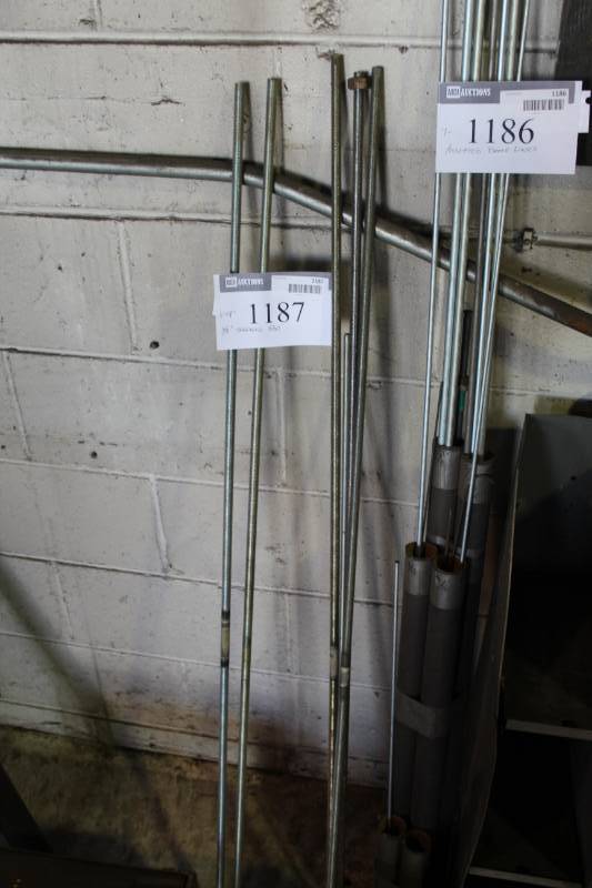 lot 1187 image: Lot of (5) 54in. 38in. Threaded Rods