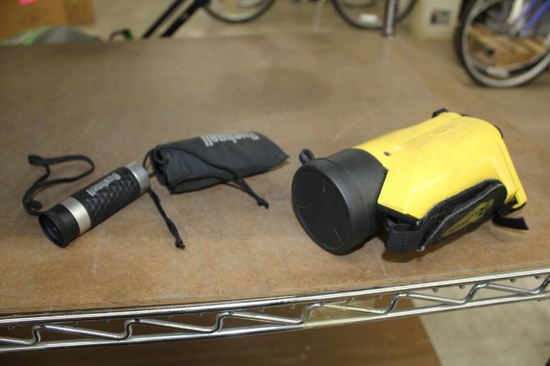 lot 114 image: Kronos Waterproof Night Vision Scope, Bushnell Monoculars with Case
