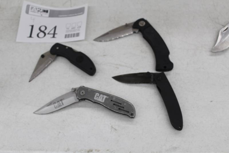 lot 184 image: Lot of (4) Folding Knives