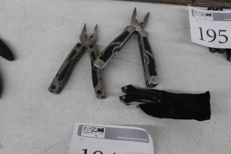 lot 194 image: Lot of (3) Folding Multi-Tools
