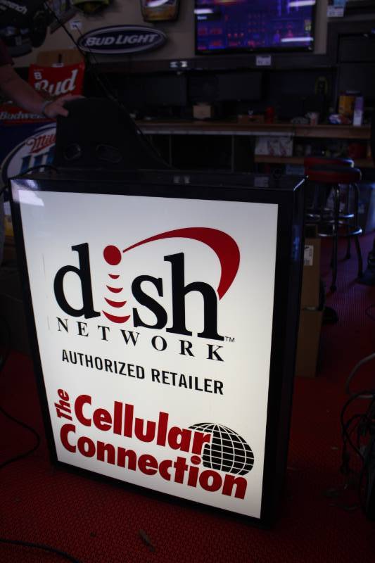 lot 44 image: Dish Network Lighted Sign