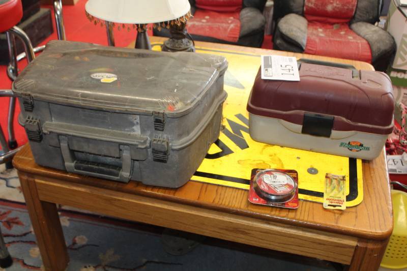 lot 145 image: Lot of (2) Fishing Tackle Boxes with Fishing Tackle