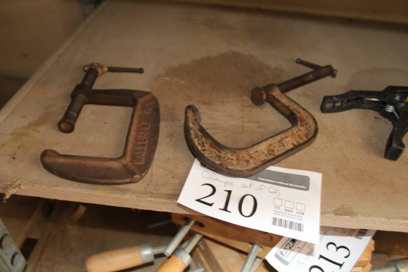 lot 210 image: Lot of (2) C-Clamps