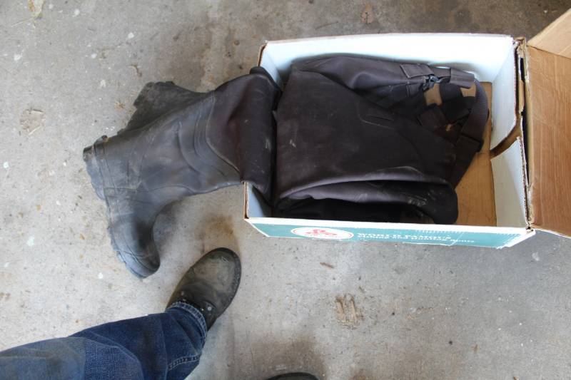 lot 233 image: Pro Line 3-Ply Stretch Nylon Waders