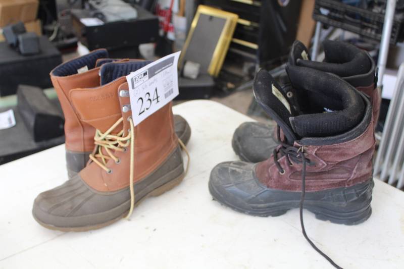 lot 234 image: Lot of (2) Speery Topsider, Kamik Mens Boots