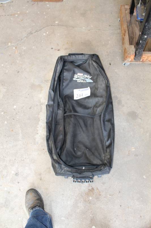 lot 244 image: Coleman Road Trip Rolling Grill Bag