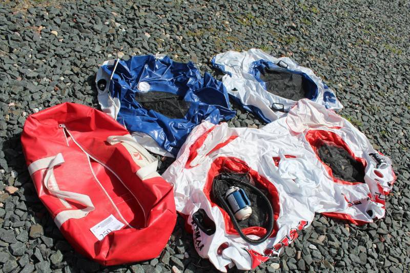 lot 250 image: Lot of (3) Inflatable Floating Tubes, Quick-Fill Electric Air Pump Inflator 58626