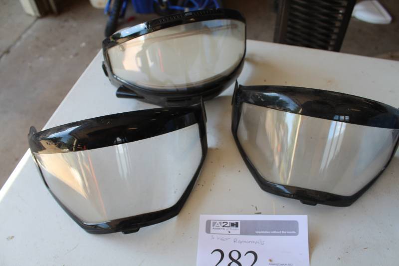 lot 282 image: Lot of (3) Helmet Visor Replacement Screens