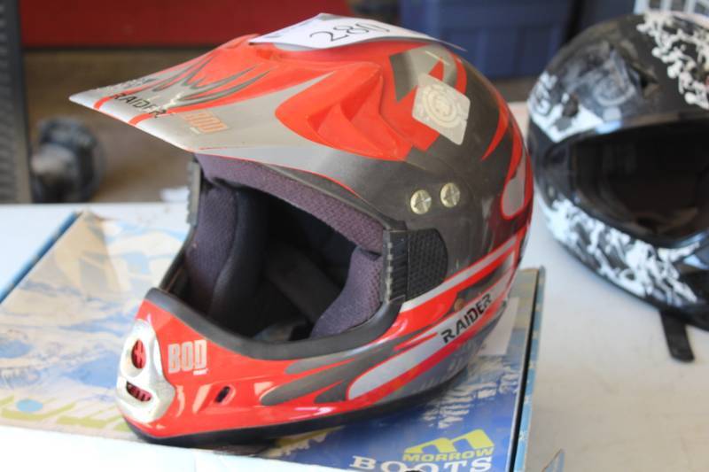 lot 280 image: 2004 Raider BOD Full Face Motorcycle Helmet