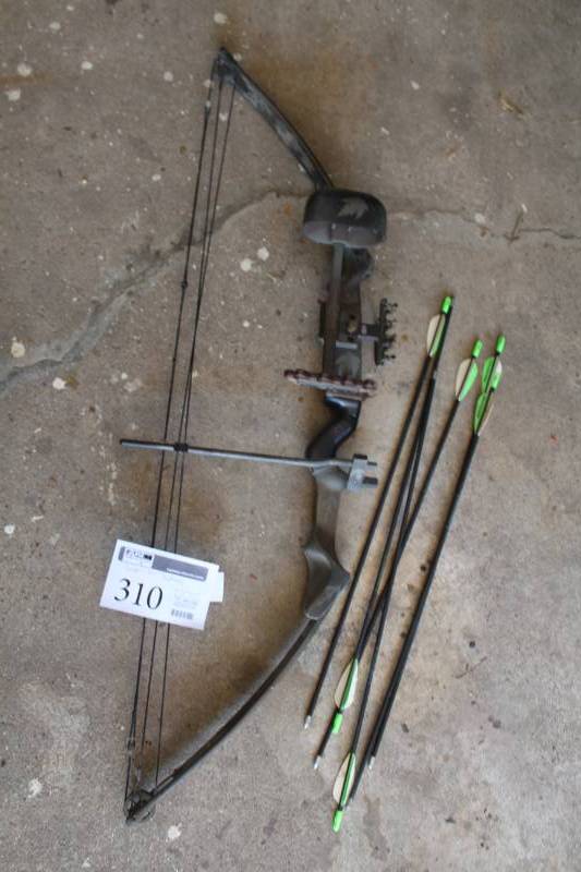 lot 310 image: Composite Archery Bow and Arrows
