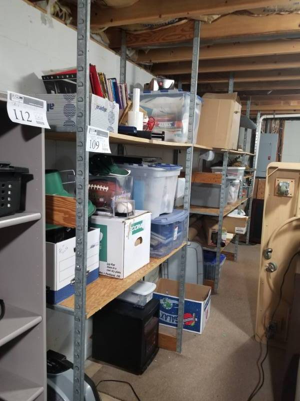 lot 109 image: Pallet Racking with 5-Uprights, 12-Shelves