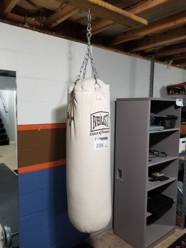 lot 108 image: Everlast Punching Bag with Hardware