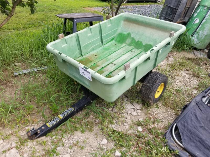 lot 74 image: Lawn Tractor Tow Behind Utility Trailer