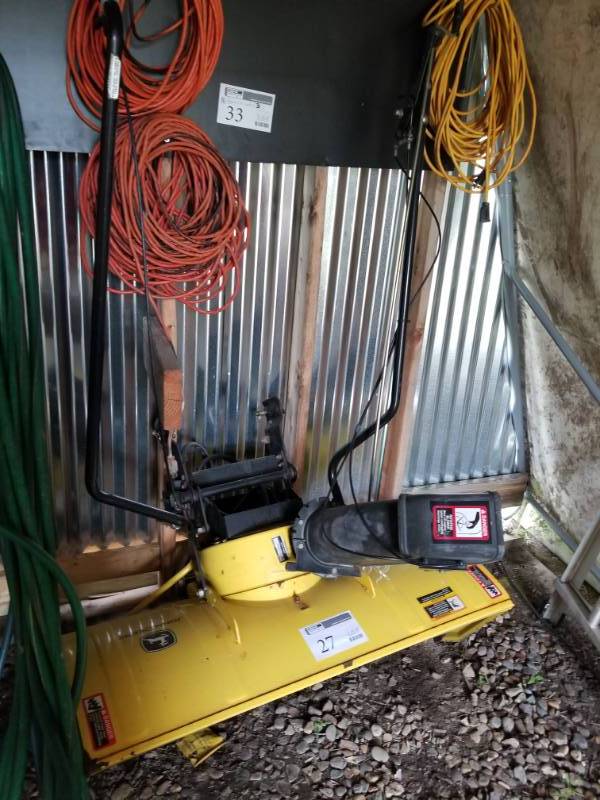 lot 76 image: John Deere Lightning 42in. Snowblower Attachment